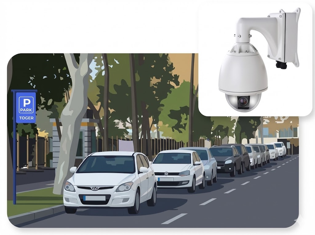 Yol kenarı park etmiş araçlar